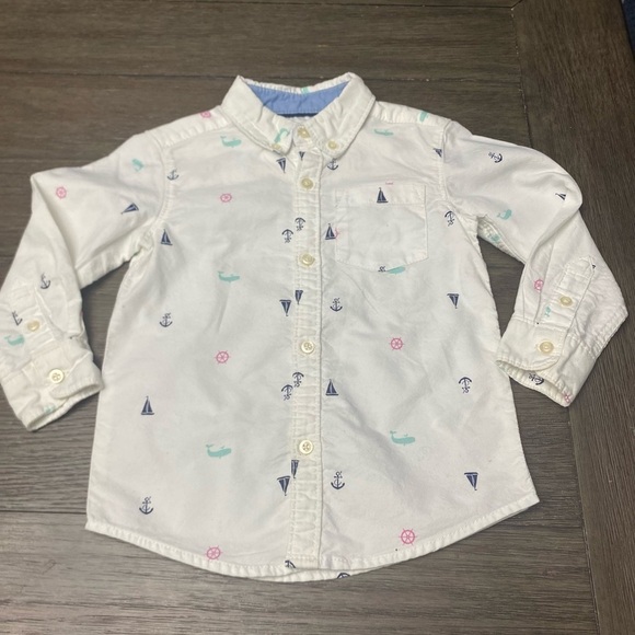 Bundle of 4 Old Navy, Carter, wrangler , design button up dress shirts 3T - Picture 3 of 7